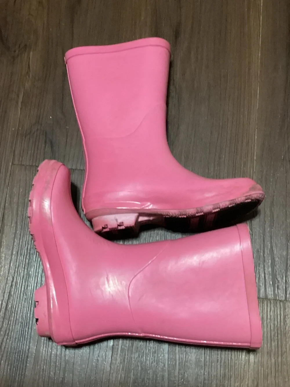 Wonder Nation Pink Rain Boots Buckle Detail US 11-12 EUR 28.5-30 (GMWN49DP074